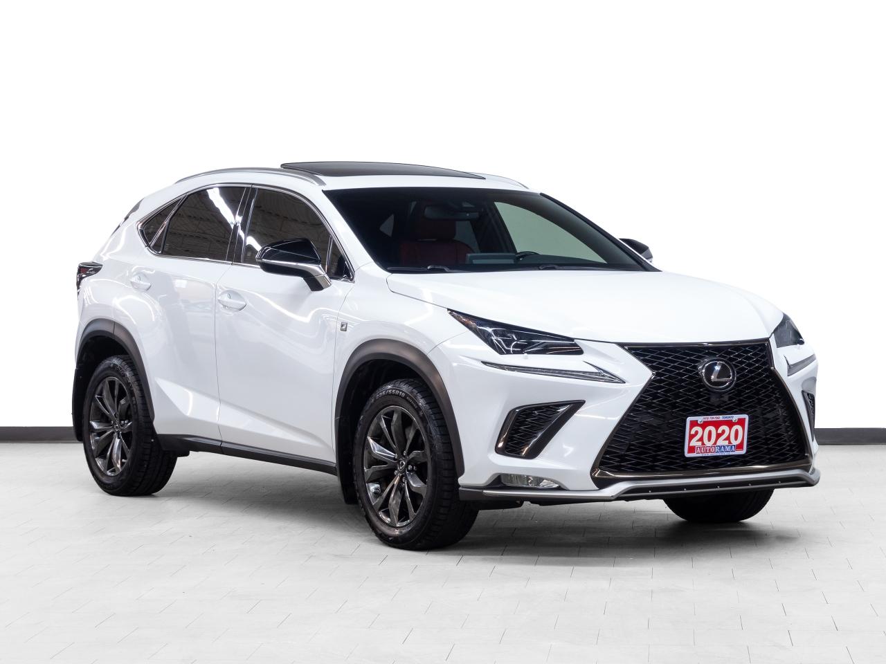 2020 Lexus NX F-SPORT | AWD | Red Leather | Sunroof | ACC | BSM