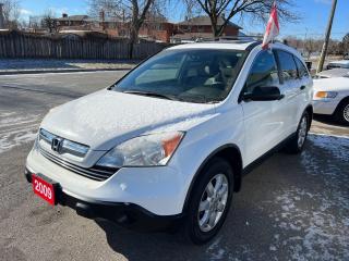 <p>4 Wheel drive Honda CRV!! Sunroof, power windows, power locks, cruise control, air conditioning, luggage rack, steering wheel controls. 1 year or 20,000km powertrain warranty included. Certified!!</p>