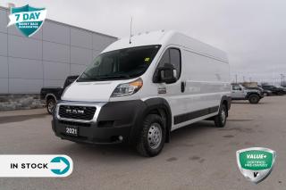 <p>Introducing the 2021 RAM 2500 ProMaster Cargo Van, your reliable partner in tackling any cargo challenge. Engineered for efficiency and versatility, this high-roof cargo van is designed to meet the demands of your business, ensuring every journey is smooth and productive.</p>

<p>Efficiency Meets Reliability Powered by a robust 3.6L Pentastar VVT V6 engine paired with a responsive 6-speed automatic transmission, the RAM 2500 ProMaster Cargo Van delivers dependable performance to get you to your destination efficiently. With features like Brake Assist, Electronic Stability Control, and Trailer Sway Control, you can navigate through city streets or highways with confidence.</p>

<p>Spacious and Functional Interior Step inside the spacious interior featuring vinyl front bucket seats designed for comfort and durability. Stay connected and entertained with the Uconnect 3 system featuring a 5-inch touchscreen display, steering wheel-mounted audio controls, and a media hub with USB port and auxiliary input jack. With amenities like air conditioning, power windows, and remote keyless entry, you'll enjoy a comfortable and convenient driving experience.</p>

<p>Versatile Exterior Design Experience unmatched versatility with the high roof and rear hinged doors with a 260-degree opening, allowing for easy loading and unloading of cargo. The RAM 2500 ProMaster Cargo Van is equipped with practical exterior features including halogen headlamps, daytime running lights, and rear clearance lamps, ensuring visibility and safety on the road.</p>

<p>Experience unmatched reliability, versatility, and efficiency with the 2021 RAM 2500 ProMaster Cargo Van. Whether you're transporting goods or equipment, this cargo van is your ultimate solution for maximizing productivity and getting the job done right. Start your journey today and elevate your business with the RAM 2500 ProMaster Cargo Van.</p>

<p> </p>

<p> </p>

<p> </p>

<p> </p>

<p> </p>

<form> </form>
<p> </p>

<h4>VALUE+ CERTIFIED PRE-OWNED VEHICLE</h4>

<p>36-point Provincial Safety Inspection<br />
172-point inspection combined mechanical, aesthetic, functional inspection including a vehicle report card<br />
Warranty: 30 Days or 1500 KMS on mechanical safety-related items and extended plans are available<br />
Complimentary CARFAX Vehicle History Report<br />
2X Provincial safety standard for tire tread depth<br />
2X Provincial safety standard for brake pad thickness<br />
7 Day Money Back Guarantee*<br />
Market Value Report provided<br />
Complimentary 3 months SIRIUS XM satellite radio subscription on equipped vehicles<br />
Complimentary wash and vacuum<br />
Vehicle scanned for open recall notifications from manufacturer</p>

<p>SPECIAL NOTE: This vehicle is reserved for AutoIQs retail customers only. Please, No dealer calls. Errors & omissions excepted.</p>

<p>*As-traded, specialty or high-performance vehicles are excluded from the 7-Day Money Back Guarantee Program (including, but not limited to Ford Shelby, Ford mustang GT, Ford Raptor, Chevrolet Corvette, Camaro 2SS, Camaro ZL1, V-Series Cadillac, Dodge/Jeep SRT, Hyundai N Line, all electric models)</p>

<p>INSGMT</p>