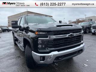<br> <br>  Bold and burly, this Silverado 3500HD is built for the toughest jobs without breaking a sweat. <br> <br>This 2024 Silverado 3500HD is highly configurable work truck that can haul a colossal amount of weight thanks to its potent drivetrain. This truck also offers amazing interior features that nestle occupants in comfort and luxury, with a great selection of tech features. For heavy-duty activities and even long-haul trips, the 3500HD is all the truck youll ever need.<br> <br> This black sought after diesel Crew Cab 4X4 pickup   has an automatic transmission and is powered by a  470HP 6.6L 8 Cylinder Engine.<br> <br> Our Silverado 3500HDs trim level is LT. Upgrading to this Silverado 3500HD LT is a great choice as it comes with features like aluminum wheels, a larger 8 inch touchscreen with Chevrolet MyLink, bluetooth streaming audio, Apple CarPlay and Android Auto, a heavy-duty locking rear differential, trailering package with hitch guidance, remote keyless entry and an EZ-Lift tailgate. Additional features also include cruise control, steering wheel audio controls, 4G LTE hotspot capability, a rear vision camera, teen driver technology, SiriusXM radio, power windows and much more. This vehicle has been upgraded with the following features: Leather Seats, Remote Engine Start, Multi-flex Tailgate, 20 Inch Aluminum Wheels, 5th Wheel Prep Package , Assist Steps, Heated Mirrors. <br><br> <br>To apply right now for financing use this link : <a href=https://creditonline.dealertrack.ca/Web/Default.aspx?Token=b35bf617-8dfe-4a3a-b6ae-b4e858efb71d&Lang=en target=_blank>https://creditonline.dealertrack.ca/Web/Default.aspx?Token=b35bf617-8dfe-4a3a-b6ae-b4e858efb71d&Lang=en</a><br><br> <br/>    5.49% financing for 84 months.  Incentives expire 2024-05-31.  See dealer for details. <br> <br><br> Come by and check out our fleet of 40+ used cars and trucks and 140+ new cars and trucks for sale in Ottawa.  o~o