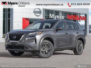 <b>Alloy Wheels,  Heated Seats,  Heated Steering Wheel,  Mobile Hotspot,  Remote Start!</b><br> <br> <br> <br>DISCOUNTED $699!!<br>EXECUTIVE DEMO !! <br><br>Nissan was out for more than designing a good crossover in this 2024 Rogue. They were designing an experience. Whether your adventure takes you on a winding mountain path or finding the secrets within the city limits, this Rogue is up for it all. Spirited and refined with space for all your cargo and the biggest personalities, this Rogue is an easy choice for your next family vehicle.<br> <br> This gun metallic SUV  has an automatic transmission and is powered by a  201HP 1.5L 3 Cylinder Engine.<br> <br> Our Rogues trim level is S. Standard features on this Rogue S include heated front heats, a heated leather steering wheel, mobile hotspot internet access, proximity key with remote engine start, dual-zone climate control, and an 8-inch infotainment screen with Apple CarPlay, and Android Auto. Safety features also include lane departure warning, blind spot detection, front and rear collision mitigation, and rear parking sensors. This vehicle has been upgraded with the following features: Alloy Wheels,  Heated Seats,  Heated Steering Wheel,  Mobile Hotspot,  Remote Start,  Lane Departure Warning,  Blind Spot Warning.  This is a demonstrator vehicle driven by a member of our staff, so we can offer a great deal on it.<br><br> <br/> Weve discounted this vehicle $699.    5.74% financing for 84 months. <br> Payments from <b>$532.92</b> monthly with $0 down for 84 months @ 5.74% APR O.A.C. ( Plus applicable taxes -  $621 Administration fee included. Licensing not included.    ).  Incentives expire 2024-07-02.  See dealer for details. <br> <br> <br>LEASING:<br><br>Estimated Lease Payment: $456/m <br>Payment based on 4.49% lease financing for 36 months with $0 down payment on approved credit. Total obligation $16,417. Mileage allowance of 20,000 KM/year. Offer expires 2024-07-02.<br><br><br>We are proud to regularly serve our clients and ready to help you find the right car that fits your needs, your wants, and your budget.And, of course, were always happy to answer any of your questions.Proudly supporting Ottawa, Orleans, Vanier, Barrhaven, Kanata, Nepean, Stittsville, Carp, Dunrobin, Kemptville, Westboro, Cumberland, Rockland, Embrun , Casselman , Limoges, Crysler and beyond! Call us at (613) 824-8550 or use the Get More Info button for more information. Please see dealer for details. The vehicle may not be exactly as shown. The selling price includes all fees, licensing & taxes are extra. OMVIC licensed.Find out why Myers Orleans Nissan is Ottawas number one rated Nissan dealership for customer satisfaction! We take pride in offering our clients exceptional bilingual customer service throughout our sales, service and parts departments. Located just off highway 174 at the Jean DÀrc exit, in the Orleans Auto Mall, we have a huge selection of New vehicles and our professional team will help you find the Nissan that fits both your lifestyle and budget. And if we dont have it here, we will find it or you! Visit or call us today.<br> Come by and check out our fleet of 30+ used cars and trucks and 120+ new cars and trucks for sale in Orleans.  o~o