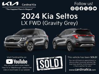 New 2024 Kia Seltos LX FWD for sale in Niagara Falls, ON
