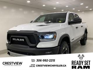 1500 REBEL CREW CAB 4X4 ( 144. Check out this vehicles pictures, features, options and specs, and let us know if you have any questions. Helping find the perfect vehicle FOR YOU is our only priority.P.S...Sometimes texting is easier. Text (or call) 306-994-7040 for fast answers at your fingertips!This Ram 1500 delivers a Gas/Electric V-8 5.7 L/345 engine powering this Automatic transmission. ENGINE: 5.7L HEMI VVT V8 W/MDS & ETORQUE, Wheels: 18 x 8 Painted Mid-Gloss Black, Voice Recorder.* This Ram 1500 Features the Following Options *Vinyl Door Trim Insert, Variable intermittent wipers, Valet Function, USB Mobile Projection, Trip Computer, Transmission: 8-Speed Automatic, Transmission w/Driver Selectable Mode and Sequential Shift Control w/Steering Wheel Controls, Trailer Wiring Harness, Tires: LT275/70R18E OWL AT, Tire Specific Low Tire Pressure Warning.* Stop By Today *For a must-own Ram 1500 come see us at Crestview Chrysler (Capital), 601 Albert St, Regina, SK S4R2P4. Just minutes away!
