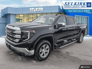 <b>Apple CarPlay,  Android Auto,  Cruise Control,  Rear View Camera,  Touch Screen!</b><br> <br> <br> <br>  No matter where you’re heading or what tasks need tackling, there’s a premium and capable Sierra 1500 that’s perfect for you. <br> <br>This 2024 GMC Sierra 1500 stands out in the midsize pickup truck segment, with bold proportions that create a commanding stance on and off road. Next level comfort and technology is paired with its outstanding performance and capability. Inside, the Sierra 1500 supports you through rough terrain with expertly designed seats and robust suspension. This amazing 2024 Sierra 1500 is ready for whatever.<br> <br> This onyx black Crew Cab 4X4 pickup   has an automatic transmission and is powered by a  355HP 5.3L 8 Cylinder Engine.<br> <br> Our Sierra 1500s trim level is SLE. Stepping up to this GMC Sierra 1500 SLE is a great choice as it comes loaded with some excellent features such as a massive 13.4 inch touchscreen display with wireless Apple CarPlay and Android Auto, wireless streaming audio, SiriusXM, 4G LTE hotspot, cruise control and LED headlights. Additionally, this pickup truck also comes with a rear vision camera, forward collision warning and lane keep assist, air conditioning, teen driver technology plus so much more! This vehicle has been upgraded with the following features: Apple Carplay,  Android Auto,  Cruise Control,  Rear View Camera,  Touch Screen,  Streaming Audio,  Teen Driver. <br><br> <br>To apply right now for financing use this link : <a href=https://www.selkirkchevrolet.com/pre-qualify-for-financing/ target=_blank>https://www.selkirkchevrolet.com/pre-qualify-for-financing/</a><br><br> <br/> Weve discounted this vehicle $2841. Total  cash rebate of $6500 is reflected in the price. Credit includes $6,500 Non Stackable Delivery Allowance  Incentives expire 2024-04-30.  See dealer for details. <br> <br>Selkirk Chevrolet Buick GMC Ltd carries an impressive selection of new and pre-owned cars, crossovers and SUVs. No matter what vehicle you might have in mind, weve got the perfect fit for you. If youre looking to lease your next vehicle or finance it, we have competitive specials for you. We also have an extensive collection of quality pre-owned and certified vehicles at affordable prices. Winnipeg GMC, Chevrolet and Buick shoppers can visit us in Selkirk for all their automotive needs today! We are located at 1010 MANITOBA AVE SELKIRK, MB R1A 3T7 or via phone at 204-482-1010.<br> Come by and check out our fleet of 80+ used cars and trucks and 210+ new cars and trucks for sale in Selkirk.  o~o