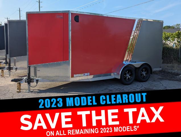 2023 Canadian Trailer Company 7x14 V Nose Cargo Trailer Aluminum Tandem Axle Photo1