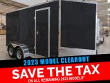 2023 Canadian Trailer Company 7x14 V Nose Cargo Trailer Aluminum Tandem Axle Photo6