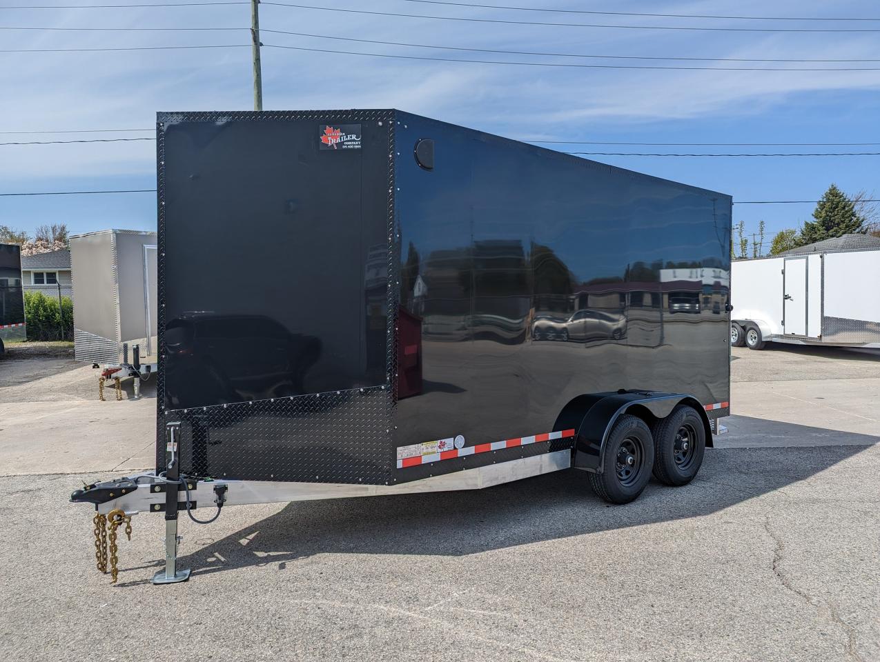 2024 Canadian Trailer Company 7x14 V Nose Cargo Trailer Aluminum Tandem Axle Photo2