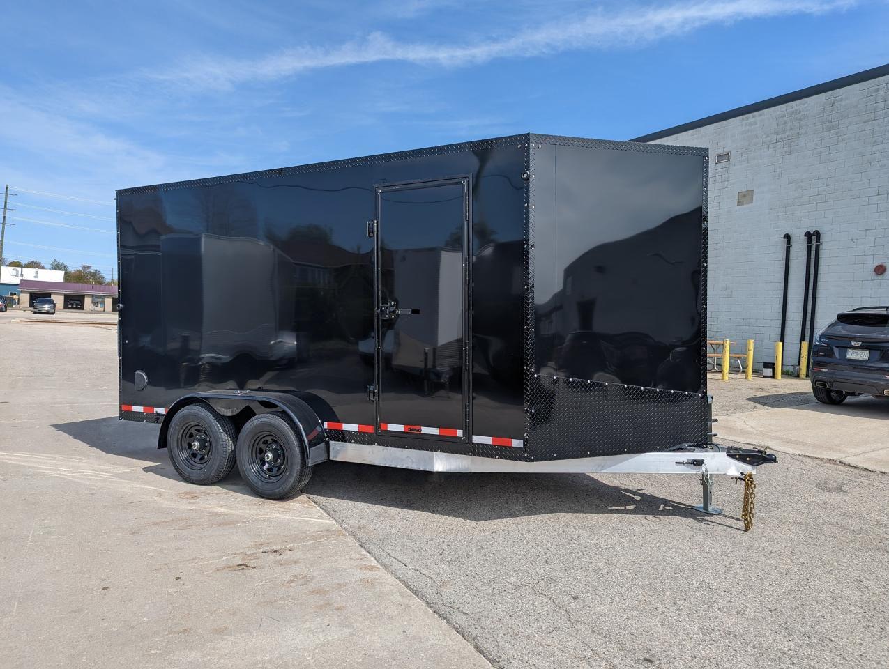 2024 Canadian Trailer Company 7x14 V Nose Cargo Trailer Aluminum Tandem Axle