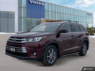 Used 2018 Toyota Highlander XLE AWD | 3rd Row | Moonroof for sale in Winnipeg, MB