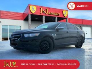 Odometer is 21447 kilometers below market average! Black 2017 Ford Taurus Limited AWD 6-Speed Automatic with Select-Shift 3.5L V6 Flex Fuel Ti-VCT <br><br>Welcome to our dealership, where we cater to every car shoppers needs with our diverse range of vehicles. Whether youre seeking peace of mind with our meticulously inspected and Certified Pre-Owned vehicles, looking for great value with our carefully selected Value Line options, or are a hands-on enthusiast ready to tackle a project with our As-Is mechanic specials, weve got something for everyone. At our dealership, quality, affordability, and variety come together to ensure that every customer drives away satisfied. Experience the difference and find your perfect match with us today.<br><br>Certified. J&J Certified Details: * Vigorous Inspection * Global Roadside Assistance available 24/7, 365 days a year - 3 months * Get As Low As 7.99% APR Financing OAC * CARFAX Vehicle History Report. * Complimentary 3-Month SiriusXM Select+ Trial Subscription * Full tank of fuel * One free oil change (only redeemable here)