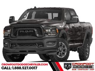 <b>Sunroof, Running Boards, 20 Aluminum Wheels, 5th Wheel Gooseneck Towing Prep Group!</b><br> <br> <br> <br>  This ultra capable Heavy Duty Ram 2500 is a muscular workhorse ready for any job you put in front of it. <br> <br>Endlessly capable, this 2024 Ram 2500HD pulls out all the stops, and has the towing capacity that sets it apart from the competition. On top of its proven Ram toughness, this Ram 2500HD has an ultra-quiet cabin full of amazing tech features that help make your workday more enjoyable. Whether youre in the commercial sector or looking for serious recreational towing rig, this impressive 2500HD is ready for anything that you are.<br> <br> This granite crystal sought after diesel Crew Cab 4X4 pickup   has an automatic transmission and is powered by a Cummins 370HP 6.7L Straight 6 Cylinder Engine. This vehicle has been upgraded with the following features: Sunroof, Running Boards, 20 Aluminum Wheels, 5th Wheel Gooseneck Towing Prep Group. <br><br> <br>To apply right now for financing use this link : <a href=https://www.crowfootdodgechrysler.com/tools/autoverify/finance.htm target=_blank>https://www.crowfootdodgechrysler.com/tools/autoverify/finance.htm</a><br><br> <br/> Total  cash rebate of $4000 is reflected in the price. Credit includes $4,000 Consumer Cash Discount. <br> Buy this vehicle now for the lowest bi-weekly payment of <b>$633.08</b> with $0 down for 96 months @ 6.49% APR O.A.C. ( Plus GST  documentation fee    / Total Obligation of $131680  ).  Incentives expire 2024-02-29.  See dealer for details. <br> <br>We pride ourselves in consistently exceeding our customers expectations. Please dont hesitate to give us a call.<br> Come by and check out our fleet of 80+ used cars and trucks and 180+ new cars and trucks for sale in Calgary.  o~o