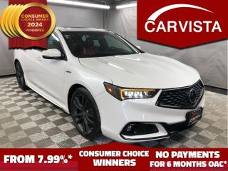 Used 2020 Acura TLX SH-AWD Tech A-Spec w-Red Leather - NO ACCIDENTS - for sale in Winnipeg, MB