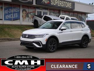 <b>GREAT FEATURES !! AWD !! REAR CAMERA, ADAPTIVE CRUISE CONTROL, BLIND SPOT, LANE KEEP ASSIST, APPLE CARPLAY, ANDROID AUTO, LEATHER, POWER DRIVER SEAT, HEATED SEATS, POWER LIFTGATE, HEATED STEERING WHEEL, WIRELESS PHONE CHARGER, REMOTE START, 18-IN ALLOYS</b><br>  <br>CMH certifies that all vehicles meet DOUBLE the Ministry standards for Brakes and Tires<br><br> <br>    This  2022 Volkswagen Tiguan is for sale today. <br> <br>Whether its a weekend warrior or the daily driver this time, this 2022 Tiguan makes every experience easier to manage. Cutting edge tech, both inside the cabin and under the hood, allow for safe, comfy, and connected rides that keep the whole party going. The crossover of the future is already here, and its called the Tiguan.This  SUV has 86,750 kms. Its  white in colour  . It has an automatic transmission and is powered by a  184HP 2.0L 4 Cylinder Engine. <br> <br> Our Tiguans trim level is Comfortline. This luxurious and confident Tiguan Comfortline comes very well equipped with 4MOTION all-wheel drive capability, a larger 8 inch touchscreen display that features Volkswagen Car-Net, Android Auto and Apple CarPlay, heated leatherette seats, a heated steering wheel, a power liftgate and blind spot detection. This sporty family SUVW also includes unique aluminum wheels and chrome exterior accents, automatic LED lights, remote engine start, a 40/20/40 split-folding rear seats, an advanced 10 inch digital cockpit, power heated mirrors, front assist with autonomous emergency braking, KESSY keyless access with push-start button plus much more! <br> <br>To apply right now for financing use this link : <a href=https://www.cmhniagara.com/financing/ target=_blank>https://www.cmhniagara.com/financing/</a><br><br> <br/><br>Trade-ins are welcome! Financing available OAC ! Price INCLUDES a valid safety certificate! Price INCLUDES a 60-day limited warranty on all vehicles except classic or vintage cars. CMH is a Full Disclosure dealer with no hidden fees. We are a family-owned and operated business for over 30 years! o~o