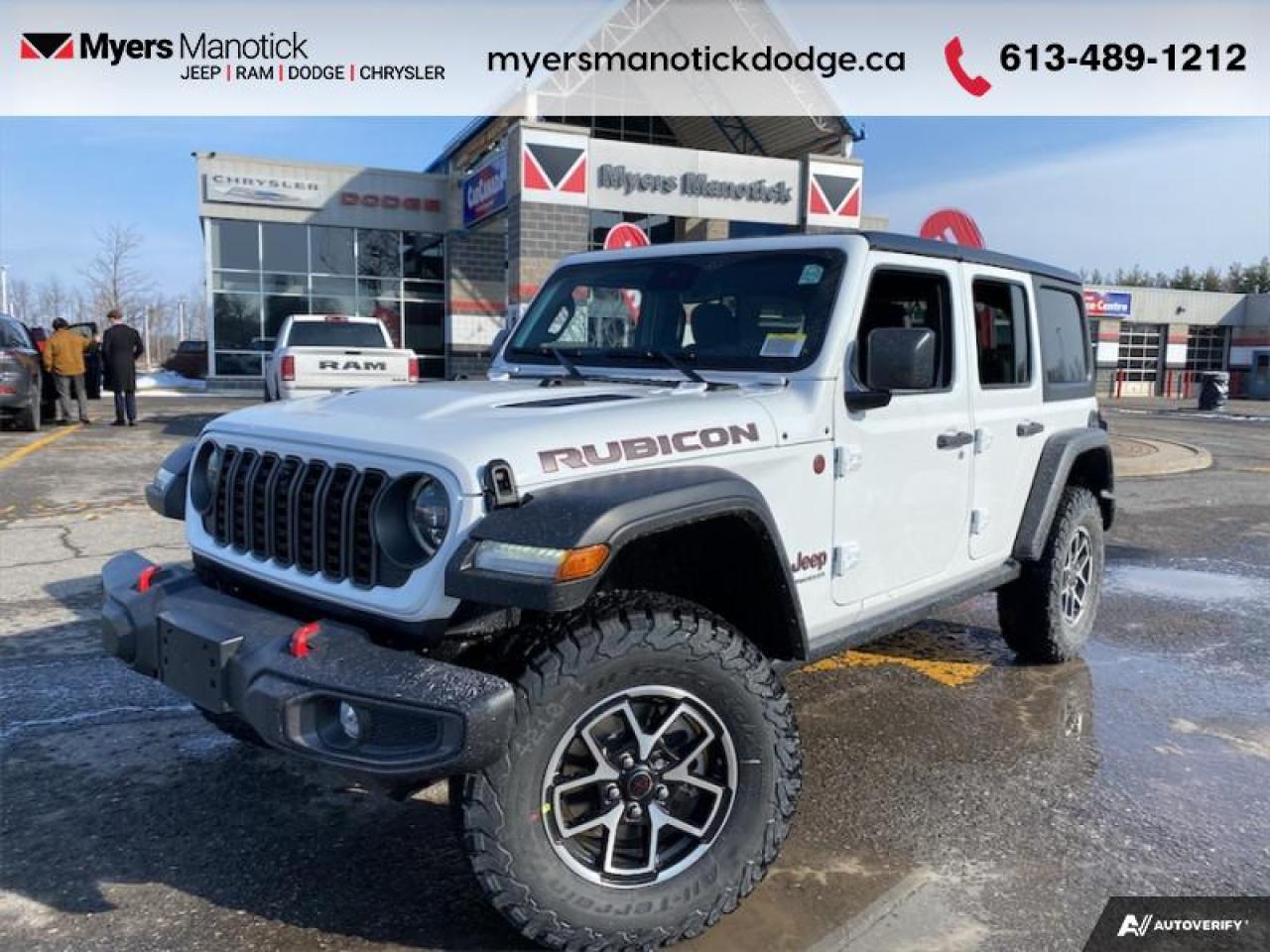 New 2024 Jeep Wrangler Rubicon  - Freedom Top - $207.86 /Wk for sale in Ottawa, ON