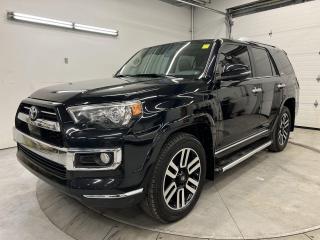 7-passenger Limited 4x4 w/ beige leather, heated/cooled seats, sunroof, navigation, lane-departure alert, pre-collision system, adaptive cruise control, 20-inch alloys, backup camera w/ front & rear park sensors, JBL premium audio, Apple CarPlay/Android Auto, running boards, power seats w/ driver memory, dual-zone climate control, auto headlights w/ auto highbeams, tow package, keyless entry w/ push start, auto-dimming rearview mirror, garage door opener, 400W AC outlet, fog lights, Bluetooth and Sirius XM!