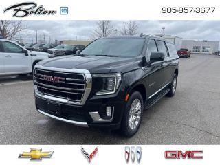 <b>Leather Seats, Diesel Engine, Luxury Package!</b><br> <br> <br> <br>  Whether youre carrying passengers, hauling cargo, or all of the above, this GMC Yukon XL is highly capable and up to the task. <br> <br>This GMC Yukon XL is a traditional full-size SUV thats thoroughly modern. With its truck-based body-on-frame platform, its every bit as tough and capable as a full size pickup truck. The handsome exterior and well-appointed interior are what make this SUV a desirable family hauler. This Yukon sits above the competition in tech, features and aesthetics while staying capable and comfortable enough to take the whole family and a camper along for the adventure. <br> <br> This onyx black SUV  has an automatic transmission and is powered by a  277HP 3.0L Straight 6 Cylinder Engine.<br> <br> Our Yukon XLs trim level is SLT. Stepping up to this Yukon XL SLT is a great choice as it comes perfectly paired with style and functionality. It comes loaded with premium features like a cooled leather seats, wireless charging, premium smooth riding suspension, an large 10.2 inch colour touchscreen featuring wireless Apple CarPlay, Android Auto and a Bose premium audio system, unique aluminum wheels, LED headlights and convenient side assist steps. This gorgeous SUV also includes a leather steering wheel, power liftgate, 12-way power front seats with lumbar support, 4G WiFi hotspot, GMC Connected Access, an HD rear view camera, remote engine start, Teen Driver Technology, front pedestrian braking, front and rear parking assist, lane keep assist with lane departure warning, tow/haul mode, trailering equipment, fog lamps and plenty of cargo room! This vehicle has been upgraded with the following features: Leather Seats, Diesel Engine, Luxury Package. <br><br> <br>To apply right now for financing use this link : <a href=http://www.boltongm.ca/?https://CreditOnline.dealertrack.ca/Web/Default.aspx?Token=44d8010f-7908-4762-ad47-0d0b7de44fa8&Lang=en target=_blank>http://www.boltongm.ca/?https://CreditOnline.dealertrack.ca/Web/Default.aspx?Token=44d8010f-7908-4762-ad47-0d0b7de44fa8&Lang=en</a><br><br> <br/>    4.99% financing for 84 months. <br> Buy this vehicle now for the lowest bi-weekly payment of <b>$608.43</b> with $10376 down for 84 months @ 4.99% APR O.A.C. ( Plus applicable taxes -  Plus applicable fees    / Federal Luxury Tax of $627.00 included.).  Incentives expire 2024-04-30.  See dealer for details. <br> <br>At Bolton Motor Products, we offer new Chevrolet, Cadillac, Buick, GMC cars and trucks in Bolton, along with used cars, trucks and SUVs by top manufacturers. Our sales staff will help you find that new or used car you have been searching for in the Bolton, Brampton, Nobleton, Kleinburg, Vaughan, & Maple area. o~o