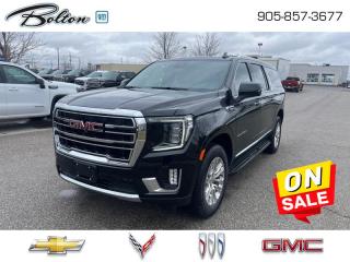 <b>Leather Seats, Diesel Engine, Luxury Package!</b><br> <br> <br> <br>  Highly intuitive and built around an active family mindset, there isnt much this GMC Yukon XL cannot achieve. <br> <br>This GMC Yukon XL is a traditional full-size SUV thats thoroughly modern. With its truck-based body-on-frame platform, its every bit as tough and capable as a full size pickup truck. The handsome exterior and well-appointed interior are what make this SUV a desirable family hauler. This Yukon sits above the competition in tech, features and aesthetics while staying capable and comfortable enough to take the whole family and a camper along for the adventure. <br> <br> This onyx black SUV  has an automatic transmission and is powered by a  277HP 3.0L Straight 6 Cylinder Engine.<br> <br> Our Yukon XLs trim level is SLT. Stepping up to this Yukon XL SLT is a great choice as it comes perfectly paired with style and functionality. It comes loaded with premium features like a cooled leather seats, wireless charging, premium smooth riding suspension, an large 10.2 inch colour touchscreen featuring wireless Apple CarPlay, Android Auto and a Bose premium audio system, unique aluminum wheels, LED headlights and convenient side assist steps. This gorgeous SUV also includes a leather steering wheel, power liftgate, 12-way power front seats with lumbar support, 4G WiFi hotspot, GMC Connected Access, an HD rear view camera, remote engine start, Teen Driver Technology, front pedestrian braking, front and rear parking assist, lane keep assist with lane departure warning, tow/haul mode, trailering equipment, fog lamps and plenty of cargo room! This vehicle has been upgraded with the following features: Leather Seats, Diesel Engine, Luxury Package. <br><br> <br>To apply right now for financing use this link : <a href=http://www.boltongm.ca/?https://CreditOnline.dealertrack.ca/Web/Default.aspx?Token=44d8010f-7908-4762-ad47-0d0b7de44fa8&Lang=en target=_blank>http://www.boltongm.ca/?https://CreditOnline.dealertrack.ca/Web/Default.aspx?Token=44d8010f-7908-4762-ad47-0d0b7de44fa8&Lang=en</a><br><br> <br/> Weve discounted this vehicle $3141. See dealer for details. <br> <br>At Bolton Motor Products, we offer new Chevrolet, Cadillac, Buick, GMC cars and trucks in Bolton, along with used cars, trucks and SUVs by top manufacturers. Our sales staff will help you find that new or used car you have been searching for in the Bolton, Brampton, Nobleton, Kleinburg, Vaughan, & Maple area. o~o