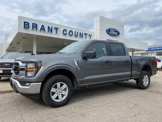 <p>Demonstrator Vehicle </p><p>Accessories: Hard Tonneau, Bed mat and Tailgate lettering </p><p>Cash deal please ask about out finance options </p><p><br />KEY FEATURES: 2023 F150 XLT, 4x4, Crew Cab, long box, Grey, Darkslate Cloth interior, 3.5L V6 engine Ecoboost, 10-speed automatic transmission, 301a XLT/XTR, 17 inch aluminum wheels, trailer tow package, SYNC, power windows , power locks and more.</p><p><br />Please Call 519-756-6191, Email sales@brantcountyford.ca for more information and availability on this vehicle.  Brant County Ford is a family owned dealership and has been a proud member of the Brantford community for over 40 years!</p><p> </p><p><br />** PURCHASE PRICE ONLY (Includes) Fords Delivery Allowance</p><p><br />** See dealer for details.</p><p>*Please note all prices are plus HST and Licencing. </p><p>* Prices in Ontario, Alberta and British Columbia include OMVIC/AMVIC fee (where applicable), accessories, other dealer installed options, administration and other retailer charges. </p><p>*The sale price assumes all applicable rebates and incentives (Delivery Allowance/Non-Stackable Cash/3-Payment rebate/SUV Bonus/Winter Bonus, Safety etc</p><p>All prices are in Canadian dollars (unless otherwise indicated). Retailers are free to set individual prices.</p><p> </p>