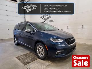 <b>Sunroof,  Premium Audio,  4G WiFi,  Leather Seats,  360 Camera!</b><br> <br>  Hot Deal! Weve marked this unit down $1594 from its regular price of $44589.   This stylish Chrysler Pacifica is hands-down the ultimate family vehicle, with upscale features and tons of flexibility. This  2022 Chrysler Pacifica is for sale today in Indian Head. <br> <br>Designed for the family on the go, this 2022 Chrysler Pacifica is loaded with clever and luxurious features that will make it feel like a second home on the road. Far more than your moms old minivan, this stunning Pacifica will feel modern, sleek, and cool enough to still impress your neighbors. If you need a minivan for your growing family, but still want something that feels like a luxury sedan, then this Pacifica is designed just for you.This  van has 105,740 kms. Its  blue in colour  . It has a 9 speed automatic transmission and is powered by a  287HP 3.6L V6 Cylinder Engine. <br> <br> Our Pacificas trim level is Limited. This Limited trim adds luxury with a 3 row sunroof, Nappa leather seats, and memory settings while a 360 camera helps with convenience and safety. The colorful and stylish cabin of this Pacifica is further enhanced with heated seats, a heated steering wheel, and folding captain chairs that offer a ton of adjustment. The Harman Kardon enhanced Uconnect 5 system is equipped with navigation, Apple CarPlay, Android Auto, wi-fi, and many more connectivity features to ensure you are always plugged into your day. Driver assistance features include lane keep assist, distance pacing cruise, blind spot monitoring, automatic braking, parking sensors, and a rear view camera. Aluminum wheels and chrome trim provide endless style while power sliding doors, a power liftgate, proximity keyless entry, and fog lamps offer incredible convenience. 
 This vehicle has been upgraded with the following features: Sunroof,  Premium Audio,  4g Wifi,  Leather Seats,  360 Camera,  Heated Seats,  Navigation. <br> To view the original window sticker for this vehicle view this <a href=http://www.chrysler.com/hostd/windowsticker/getWindowStickerPdf.do?vin=2C4RC3GGXNR113101 target=_blank>http://www.chrysler.com/hostd/windowsticker/getWindowStickerPdf.do?vin=2C4RC3GGXNR113101</a>. <br/><br> <br>To apply right now for financing use this link : <a href=https://www.indianheadchrysler.com/finance/ target=_blank>https://www.indianheadchrysler.com/finance/</a><br><br> <br/><br>At Indian Head Chrysler Dodge Jeep Ram Ltd., we treat our customers like family. That is why we have some of the highest reviews in Saskatchewan for a car dealership!  Every used vehicle we sell comes with a limited lifetime warranty on covered components, as long as you keep up to date on all of your recommended maintenance. We even offer exclusive financing rates right at our dealership so you dont have to deal with the banks.
You can find us at 501 Johnston Ave in Indian Head, Saskatchewan-- visible from the TransCanada Highway and only 35 minutes east of Regina. Distance doesnt have to be an issue, ask us about our delivery options!

Call: 306.695.2254<br> Come by and check out our fleet of 40+ used cars and trucks and 80+ new cars and trucks for sale in Indian Head.  o~o