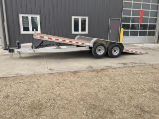 <p><strong>COMING SOON!</strong></p><p>82 x 24 All Aluminum, Tilting Car Hauler, with Aluminum Rims and Matching Spare Tire.</p>