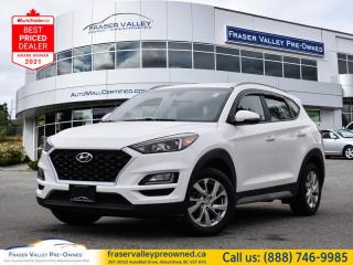 Low Mileage, Heated Steering Wheel,  Blind Spot Detection,  Safety Package,  Apple CarPlay,  Android Auto!
 
    Whether you are exploring city streets, cruising down the highway or fighting through Monday morning gridlock, this Tucsons engine will get you where youre going with plenty of power and efficiency. This  2019 Hyundai Tucson is for sale today in Abbotsford. 
 
The redesigned 2019 Hyundai Tucson is more than just a sport utility vehicle, its the SUV thats always up for your adventures. With innovative features to keep you connected like standard Apple CarPlay and Android Auto smartphone connectivity, capable and efficient performance and heaps of built-in safety features, its always ready when you are.This low mileage  SUV has just 58,835 kms. Its  nice in colour  . It has a 6 speed automatic transmission and is powered by a  161HP 2.0L 4 Cylinder Engine.  It may have some remaining factory warranty, please check with dealer for details. 
 
 Our Tucsons trim level is 2.0L Preferred AWD. Upgrading to this all wheel drive Preferred trim over the Essential trim is as great choice as you will get aluminum wheels, a blind spot detection system with rear cross traffic alerts and lane change assist, a heated leather wrapped steering wheel and drive mode select. You will also receive a 7 inch colour touch screen display with Apple CarPlay and Android Auto, LED daytime running lights, a 60/40 split rear seat, remote keyless entry and a rear view camera plus much more! This vehicle has been upgraded with the following features: Heated Steering Wheel,  Blind Spot Detection,  Safety Package,  Apple Carplay,  Android Auto,  Rear View Camera,  Remote Keyless Entry. 
 
To apply right now for financing use this link : https://www.fraservalleypreowned.ca/abbotsford-car-loan-application-british-columbia
 
 

| Our Quality Guarantee: We maintain the highest standard of quality that is required for a Pre-Owned Dealership to operate in an Auto Mall. We provide an independent 360-degree inspection report through licensed 3rd Party mechanic shops. Thus, our customers can rest assured each vehicle will be a reliable, and responsible purchase.  |  Purchase Disclaimer: Your selected vehicle may have a differing finance and cash prices. When viewing our vehicles on third party  marketplaces, please click over to our website to verify the correct price for the vehicle. The Sale Price on third party websites will always reflect the Finance Price of our vehicles. If you are making a Cash Purchase, please refer to our website for the Cash Price of the vehicle.  | All prices are subject to and do not include, a $995 Finance Fee, and a $695 Document Fee.   These fees as well as taxes, are included in all listed listed payment quotes. Please speak with Dealer for full details and exact numbers.  o~o