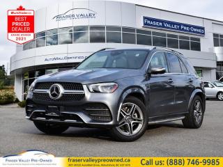 Low Mileage, Sunroof,  Navigation,  Synthetic Leather,  Power Liftgate,  Apple CarPlay!
 
    This 2021 GLE was made to withstand the test of time. This  2021 Mercedes-Benz GLE is for sale today in Abbotsford. 
 
In the world of luxury SUVs, the Mercedes-Benz GLE has always been the gold standard so it comes as no surprise that this GLE easily tops the market. With amazing features, and a seeming endless list of premium options, this Mercedes-Benz GLE is here to change the luxury SUV class forever. If luxury or capability is what youre after, come check out this elegant SUV.This low mileage  SUV has just 29,955 kms. Its  nice in colour  . It has a 9 speed automatic transmission and is powered by a  255HP 2.0L 4 Cylinder Engine.  It may have some remaining factory warranty, please check with dealer for details. 
 
 Our GLEs trim level is 350 4MATIC. With a sunroof, power liftgate, and heated ARTICO seats, this GLE 350 is exactly what you expect from a Mercedes SUV. Add the amazing tech features like navigation, Apple CarPlay, Android Auto, and wi-fi, along with some aluminum wheels and chrome trim for style and you have the unstoppable dream car you always wanted. This vehicle has been upgraded with the following features: Sunroof,  Navigation,  Synthetic Leather,  Power Liftgate,  Apple Carplay,  Android Auto,  Wi-fi. 
 
To apply right now for financing use this link : https://www.fraservalleypreowned.ca/abbotsford-car-loan-application-british-columbia
 
 

| Our Quality Guarantee: We maintain the highest standard of quality that is required for a Pre-Owned Dealership to operate in an Auto Mall. We provide an independent 360-degree inspection report through licensed 3rd Party mechanic shops. Thus, our customers can rest assured each vehicle will be a reliable, and responsible purchase.  |  Purchase Disclaimer: Your selected vehicle may have a differing finance and cash prices. When viewing our vehicles on third party  marketplaces, please click over to our website to verify the correct price for the vehicle. The Sale Price on third party websites will always reflect the Finance Price of our vehicles. If you are making a Cash Purchase, please refer to our website for the Cash Price of the vehicle.  | All prices are subject to and do not include, a $995 Finance Fee, and a $695 Document Fee.   These fees as well as taxes, are included in all listed listed payment quotes. Please speak with Dealer for full details and exact numbers.  o~o