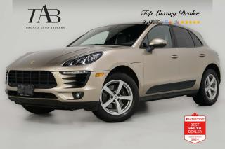 This Beautiful 2017 Porsche Macan is a local Ontario vehicle with a clean Carfax report. It is a compact luxury SUV that offers a blend of performance, comfort, and premium features. The vehicle is equipped with a BOSE sound system for high-quality audio, perfect for enjoying music or podcasts on the go.

Key Features Includes:

- Premium Plus Package
- Navigation
- Bluetooth
- Sunroof
- Backup Camera
- Parking Sensors
- BOSE Sound System
- Sirius XM Radio
- Front and Rear Heated Seats
- Front Ventilated Seats
- Cruise Control
- Lane Change Assist
- 18" Alloy Wheels 

NOW OFFERING 3 MONTH DEFERRED FINANCING PAYMENTS ON APPROVED CREDIT. 

Looking for a top-rated pre-owned luxury car dealership in the GTA? Look no further than Toronto Auto Brokers (TAB)! Were proud to have won multiple awards, including the 2024 AutoTrader Best Priced Dealer, 2024 CBRB Dealer Award, the Canadian Choice Award 2024, the 2024 BNS Award, the 2024 Three Best Rated Dealer Award, and many more!

With 30 years of experience serving the Greater Toronto Area, TAB is a respected and trusted name in the pre-owned luxury car industry. Our 30,000 sq.Ft indoor showroom is home to a wide range of luxury vehicles from top brands like BMW, Mercedes-Benz, Audi, Porsche, Land Rover, Jaguar, Aston Martin, Bentley, Maserati, and more. And we dont just serve the GTA, were proud to offer our services to all cities in Canada, including Vancouver, Montreal, Calgary, Edmonton, Winnipeg, Saskatchewan, Halifax, and more.

At TAB, were committed to providing a no-pressure environment and honest work ethics. As a family-owned and operated business, we treat every customer like family and ensure that every interaction is a positive one. Come experience the TAB Lifestyle at its truest form, luxury car buying has never been more enjoyable and exciting!

We offer a variety of services to make your purchase experience as easy and stress-free as possible. From competitive and simple financing and leasing options to extended warranties, aftermarket services, and full history reports on every vehicle, we have everything you need to make an informed decision. We welcome every trade, even if youre just looking to sell your car without buying, and when it comes to financing or leasing, we offer same day approvals, with access to over 50 lenders, including all of the banks in Canada. Feel free to check out your own Equifax credit score without affecting your credit score, simply click on the Equifax tab above and see if you qualify.

So if youre looking for a luxury pre-owned car dealership in Toronto, look no further than TAB! We proudly serve the GTA, including Toronto, Etobicoke, Woodbridge, North York, York Region, Vaughan, Thornhill, Richmond Hill, Mississauga, Scarborough, Markham, Oshawa, Peteborough, Hamilton, Newmarket, Orangeville, Aurora, Brantford, Barrie, Kitchener, Niagara Falls, Oakville, Cambridge, Kitchener, Waterloo, Guelph, London, Windsor, Orillia, Pickering, Ajax, Whitby, Durham, Cobourg, Belleville, Kingston, Ottawa, Montreal, Vancouver, Winnipeg, Calgary, Edmonton, Regina, Halifax, and more.

Call us today or visit our website to learn more about our inventory and services. And remember, all prices exclude applicable taxes and licensing, and vehicles can be certified at an additional cost of $799.