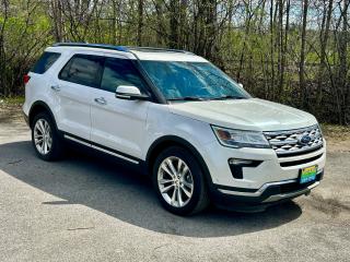 <p>One Owner, Clean Carfax, Like New!</p><p>2018 Ford Explorer 4DR Limited 4WD 3.5L V6 6-Speed Auto Transmission</p><p>301A Group, Safe & Smart Package, Adaptive Cruise / Collision Warning, Auto High Beams, Auto Lamps, Blind spot monitoring, Lane departure / Lane Keeping assist, Rear inflatable belts, White platinum tri-coat, Twin panel moonroof, Trailer tow package class III, 20 Aluminum Wheels, Voice-activated navigation, Sync3 / Sync connect, Power heated front seats with massage feature, Power folding heated mirrors, heated second row seats, Power liftgate, Remote start w/ keyless entry, Reverse Camera, Front Camera and more...</p><p>* $349 Bi-Weekly for 84 Months @ 8.99% APR O.A.C estimated financing rate, cost of borrowing $16,410.82. $0.00 down payment. Interest shown is for example, actual interest rate could be higher or lower depending on credit application.</p><p>We specialize in financing for any situation call for more info! Get Pre-approved today at no cost and with no obligation! Interest rates depend on your application and the shown payment is based on general application.</p><p>Discover YOUR trusted local dealership with a 30-year history - Callan Motor. Say goodbye to hidden fees and find a straightforward , hassle-free, transparent buying experience. We price our vehicles at or below marketing value, continuously check our pricing verses market to ensure we are offering our customers the best options.</p><p>Visit us in Perth, Ontario, conveniently located on highway 7. Drop by or book an appointment to find a quality vehicle with ease. </p>