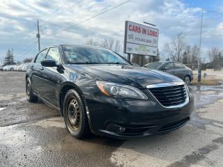 <p><span style=font-size: 14pt;><strong>2013 CHRYSLER 200 S !</strong></span></p><p> </p><p> </p><p> </p><p><span style=font-size: 14pt;><strong>CARS IN LOBO LTD. (Buy - Sell - Trade - Finance) <br /></strong></span><span style=font-size: 14pt;><strong style=font-size: 18.6667px;>Office# - 519-666-2800<br /></strong></span><span style=font-size: 14pt;><strong>TEXT 24/7 - 226-289-5414</strong></span></p><p><span style=font-size: 12pt;>-> LOCATION <a title=Location  href=https://www.google.com/maps/place/Cars+In+Lobo+LTD/@42.9998602,-81.4226374,15z/data=!4m5!3m4!1s0x0:0xcf83df3ed2d67a4a!8m2!3d42.9998602!4d-81.4226374 target=_blank rel=noopener>6355 Egremont Dr N0L 1R0 - 6 KM from fanshawe park rd and hyde park rd in London ON</a><br />-> Quality pre owned local vehicles. CARFAX available for all vehicles <br />-> Certification is included in price unless stated AS IS or ask about our AS IS pricing<br />-> We offer Extended Warranty on our vehicles inquire for more Info<br /></span><span style=font-size: small;><span style=font-size: 12pt;>-> All Trade ins welcome (Vehicles,Watercraft, Motorcycles etc.)</span><br /><span style=font-size: 12pt;>-> Financing Available on qualifying vehicles <a title=FINANCING APP href=https://carsinlobo.ca/fast-loan-approvals/ target=_blank rel=noopener>APPLY NOW -> FINANCING APP</a></span><br /><span style=font-size: 12pt;>-> Register & license vehicle for you (Licensing Extra)</span><br /><span style=font-size: 12pt;>-> No hidden fees, Pressure free shopping & most competitive pricinG</span></span></p><p><span style=font-size: small;><span style=font-size: 12pt;>MORE QUESTIONS? FEEL FREE TO CALL (519 666 2800)/TEXT 226 270 8189</span></span><span style=font-size: 12pt;>/EMAIL (Sales@carsinlobo.ca)</span></p>