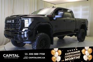 This 2024 GMC Sierra 2500HD Duramax Diesel Blacked Out Capital Custom Lift truck! This Capital Custom includes a 6.5 BDS lift kit, painted wheel flares, blacked out emblems, 20 Fuel Hurricane wheels with 37 Toyo open country M/T tires and kickback mudflaps! Updated pictures to follow...Check out this vehicles pictures, features, options and specs, and let us know if you have any questions. Helping find the perfect vehicle FOR YOU is our only priority.P.S...Sometimes texting is easier. Text (or call) 306-988-7738 for fast answers at your fingertips!Dealer License #914248Disclaimer: All prices are plus taxes & include all cash credits & loyalties. See dealer for Details.