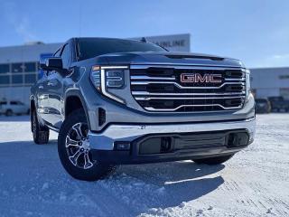 <br> <br> This 2024 Sierra 1500 is engineered for ultra-premium comfort, offering high-tech upgrades, beautiful styling, authentic materials and thoughtfully crafted details. <br> <br>This 2024 GMC Sierra 1500 stands out in the midsize pickup truck segment, with bold proportions that create a commanding stance on and off road. Next level comfort and technology is paired with its outstanding performance and capability. Inside, the Sierra 1500 supports you through rough terrain with expertly designed seats and robust suspension. This amazing 2024 Sierra 1500 is ready for whatever.<br> <br> This sterling metallic Crew Cab 4X4 pickup has an automatic transmission and is powered by a 355HP 5.3L 8 Cylinder Engine.<br> <br> Our Sierra 1500s trim level is SLT. This luxurious GMC Sierra 1500 SLT comes very well equipped with perforated leather seats, unique aluminum wheels, chrome exterior accents and a massive 13.4 inch touchscreen display with wireless Apple CarPlay and Android Auto, wireless streaming audio, SiriusXM, plus a 4G LTE hotspot. Additionally, this amazing pickup truck also features IntelliBeam LED headlights, remote engine start, forward collision warning and lane keep assist, a trailer-tow package with hitch guidance, LED cargo area lighting, teen driver technology, a HD rear vision camera plus so much more! This vehicle has been upgraded with the following features: Off-road Suspension, Trailering Package, Heated Steering Wheel, Remote Start. <br><br> <br/><br>Contact our Sales Department today by: <br><br>Phone: 1 (306) 882-2691 <br><br>Text: 1-306-800-5376 <br><br>- Want to trade your vehicle? Make the drive and well have it professionally appraised, for FREE! <br><br>- Financing available! Onsite credit specialists on hand to serve you! <br><br>- Apply online for financing! <br><br>- Professional, courteous, and friendly staff are ready to help you get into your dream ride! <br><br>- Call today to book your test drive! <br><br>- HUGE selection of new GMC, Buick and Chevy Vehicles! <br><br>- Fully equipped service shop with GM certified technicians <br><br>- Full Service Quick Lube Bay! Drive up. Drive in. Drive out! <br><br>- Best Oil Change in Saskatchewan! <br><br>- Oil changes for all makes and models including GMC, Buick, Chevrolet, Ford, Dodge, Ram, Kia, Toyota, Hyundai, Honda, Chrysler, Jeep, Audi, BMW, and more! <br><br>- Rosetowns ONLY Quick Lube Oil Change! <br><br>- 24/7 Touchless car wash <br><br>- Fully stocked parts department featuring a large line of in-stock winter tires! <br> <br><br><br>Rosetown Mainline Motor Products, also known as Mainline Motors is the ORIGINAL King Of Trucks, featuring Chevy Silverado, GMC Sierra, Buick Enclave, Chevy Traverse, Chevy Equinox, Chevy Cruze, GMC Acadia, GMC Terrain, and pre-owned Chevy, GMC, Buick, Ford, Dodge, Ram, and more, proudly serving Saskatchewan. As part of the Mainline Automotive Group of Dealerships in Western Canada, we are also committed to servicing customers anywhere in Western Canada! We have a huge selection of cars, trucks, and crossover SUVs, so if youre looking for your next new GMC, Buick, Chevrolet or any brand on a used vehicle, dont hesitate to contact us online, give us a call at 1 (306) 882-2691 or swing by our dealership at 506 Hyw 7 W in Rosetown, Saskatchewan. We look forward to getting you rolling in your next new or used vehicle! <br> <br><br><br>* Vehicles may not be exactly as shown. Contact dealer for specific model photos. Pricing and availability subject to change. All pricing is cash price including fees. Taxes to be paid by the purchaser. While great effort is made to ensure the accuracy of the information on this site, errors do occur so please verify information with a customer service rep. This is easily done by calling us at 1 (306) 882-2691 or by visiting us at the dealership. <br><br> Come by and check out our fleet of 70+ used cars and trucks and 130+ new cars and trucks for sale in Rosetown. o~o