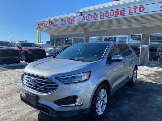 <div>2020 FORD EDGE TITANIUM AWD WITH 117,716 KMS, NAVIGATION, BACKUP CAMERA, PANORAMIC ROOF, HEATED STEERING WHEEL, PUSH BUTTON START, BLUETOOTH, APPLE CARPLAY, ANDROID AUTO, WIRELESS PHONE CHARGER, LANE ASSIST, PARK ASSIST, BLIND SPOT DETECTION, COLLISION DETECTION, REMOTE START, POWER FOLDING MIRRORS, AUTO STOP/START, HEATED SEATS FRONT/REAR, VENTILATED SEATS, LEATHER SEATS AND MORE!</div>