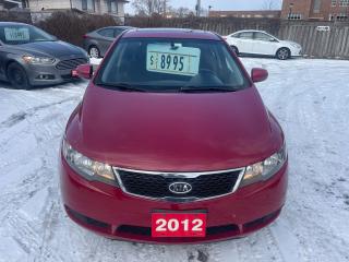 <div>2012 Kia Forte EX package has clean carfax no accidents reported comes with power windows and locks sunroof keyless entry alloys heated seats Bluetooth and much more assurant coast to coast 6 months 6000 km warranty looks and runs great </div>
