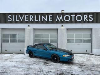 ***WHY BUY FROM SILVERLINE?***

*FINANCING AVAILABLE*

*CLEAN TITLE ONLY*

*TRADE-INS WELCOME*

*7 DAY INSURANCE*

*3 MONTH WARRANTY*

*MB SAFETY*

*NATIONWIDE DELIVERY AVAILABLE*

WOW WHAT A RARE EXTRA CLEAN BC 5.0 CONVERTIBLE MUSTANG! AUTOMATIC TRANSMISSION, POWER WINDOWS, CD, AC, POWER TOP IN GOOD CONDITION, LEATHER SEATS, AFTERMARKET WHEELS, EXHAUST, UPGRADED SUSPENSION AND COLD AIR INTAKE, SOUNDS GREAT, RUNS GREAT, BARELY SEEN ANY WINTER, COME SEE FOR YOURSELF HOW CLEAN IT IS! 





*****VALUE PRICED AT $11,499+TAX, WARRANTY INCLUDED******

*****VIEW AT SILVERLINE MOTORS, 1601 NIAKWA RD EAST******

*****CALL/TEXT 204-509-0008*****