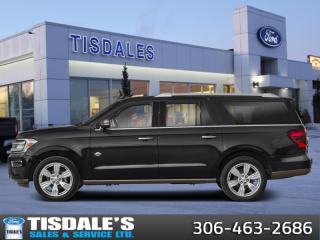 <b>Leather Seats,  Cooled Seats,  Heated Seats, Heavy-Duty Trailer Tow Package!</b><br> <br> <br> <br>Check out the large selection of new Fords at Tisdales today!<br> <br>  This 2024 Ford Expedition is spacious and offers desirable tech, while being refined and fun to drive. <br> <br>This Ford Expedition sets the benchmark for all other full-size SUVs in multiple categories. From its vast and comfortable interior to the excellent driving dynamics it delivers uncompromised towing capability, there isnt much this Expedition cant do. Power, style and plenty of space for passengers and cargo give the Ford Expedition its bold and imposing presence on the road. <br> <br> This agate black SUV  has an automatic transmission and is powered by a  380HP 3.5L V6 Cylinder Engine.<br> <br> Our Expeditions trim level is King Ranch Max. With even more interior room, this Expedition King Ranch Max has amazing comfort and entertainment features such as power running boards, ventilated and heated front captains chairs with Del Rio leather upholster, power adjustment, lumbar support and memory function, a heated leather steering wheel with auto tilt away, genuine wood and metal interior trim, a premium 22-speaker Bang & Olufsen audio system, power adjustable pedals, proximity keyless entry with remote start, and a whopping 15.5-inch infotainment screen powered by SYNC 4A, bundled with wireless Apple CarPlay and Android Auto, inbuilt navigation, mobile internet hotspot access, and SiriusXM streaming radio. You and yours are kept safe on the road thanks to adaptive cruise control, blind spot monitoring, pre-collision alert and automatic emergency braking, lane keeping assist with lane departure warning, front and rear parking sensors, front and rear collision mitigation, and an aerial view camera system. Additional features include class IV towing equipment with trailer sway control and a wiring harness, an express open/close sunroof with a power sunshade, a power tailgate for rear cargo access, LED lights with automatic high beams, dual-zone climate control with separate rear controls, four 12-volt DC and 120-volt AC power outlets, and even more. This vehicle has been upgraded with the following features: Leather Seats,  Cooled Seats,  Heated Seats, Heavy-duty Trailer Tow Package. <br><br> View the original window sticker for this vehicle with this url <b><a href=http://www.windowsticker.forddirect.com/windowsticker.pdf?vin=1FMJK1P85REA41705 target=_blank>http://www.windowsticker.forddirect.com/windowsticker.pdf?vin=1FMJK1P85REA41705</a></b>.<br> <br>To apply right now for financing use this link : <a href=http://www.tisdales.com/shopping-tools/apply-for-credit.html target=_blank>http://www.tisdales.com/shopping-tools/apply-for-credit.html</a><br><br> <br/> Total  cash rebate of $1500 is reflected in the price. Credit includes $1,500 Non-Stackable Cash Purchase Assistance. Credit is available in lieu of subvented financing rates.  Incentives expire 2024-04-30.  See dealer for details. <br> <br>Tisdales is not your standard dealership. Sales consultants are available to discuss what vehicle would best suit the customer and their lifestyle, and if a certain vehicle isnt readily available on the lot, one will be brought in. o~o