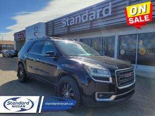 Compare at $19995 - Our Price is just $18177! <br> <br>   The 2016 GMC Acadia gives you excellent storage space, great towing capability and enough interior room to fit the entire family. This  2016 GMC Acadia is for sale today in Swift Current. <br> <br>Inside, the 2016 Acadia showcases a welcoming blend of style, safety and technology. Youll find all the accommodating space and functionality your family needs, combined with the comfort and sophistication you deserve. The Acadia was designed from the start to make a strong first impression largely in part from its distinctive styling, bold lines, confident stance and attention to detail.This  SUV has 198,523 kms. Its  midnight amethyst metallic in colour  . It has an automatic transmission and is powered by a  281HP 3.6L V6 Cylinder Engine.  <br> <br>To apply right now for financing use this link : <a href=https://www.standardnissan.ca/finance/apply-for-financing/ target=_blank>https://www.standardnissan.ca/finance/apply-for-financing/</a><br><br> <br/><br>Why buy from Standard Nissan in Swift Current, SK? Our dealership is owned & operated by a local family that has been serving the automotive needs of local clients for over 110 years! We rely on a reputation of fair deals with good service and top products. With your support, we are able to give back to the community. <br><br>Every retail vehicle new or used purchased from us receives our 5-star package:<br><ul><li>*Platinum Tire & Rim Road Hazzard Coverage</li><li>**Platinum Security Theft Prevention & Insurance</li><li>***Key Fob & Remote Replacement</li><li>****$20 Oil Change Discount For As Long As You Own Your Car</li><li>*****Nitrogen Filled Tires</li></ul><br>Buyers from all over have also discovered our customer service and deals as we deliver all over the prairies & beyond!#BetterTogether<br> Come by and check out our fleet of 40+ used cars and trucks and 40+ new cars and trucks for sale in Swift Current.  o~o
