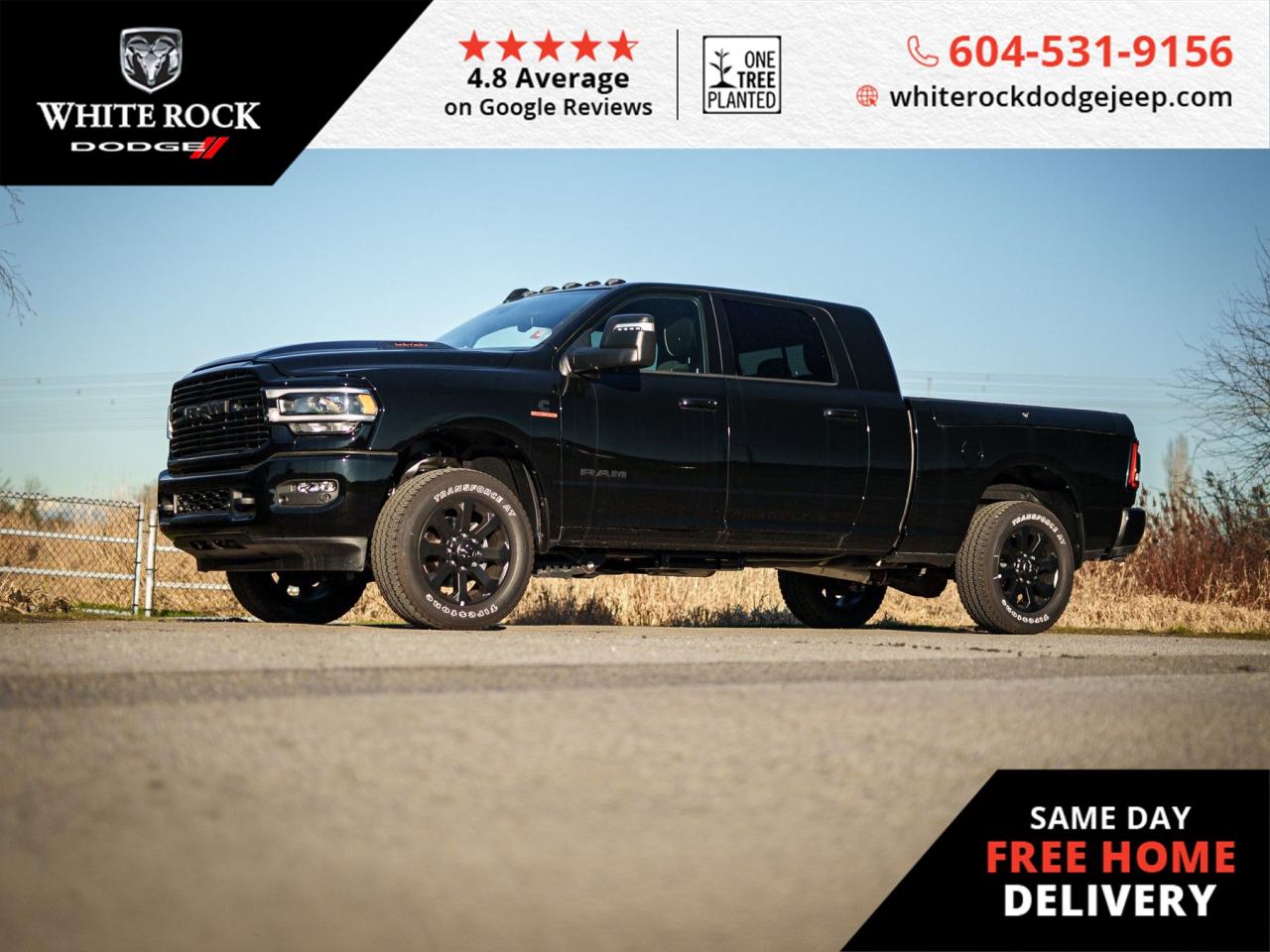 Embrace the Power of Luxury! NAVIGATION, HEATED FRONT SEATS, HEATED STEERING WHEEL, ALLOY WHEELS. Elevate your drive with the sophistication and strength of the 2024 RAM 3500 Laramie.<p><p>Finished in a commanding Black exterior and matching Black interior, this truck is the epitome of style meets function. Under the hood lies a formidable 6.7L 6cyl diesel engine paired with a 6-Speed Automatic Transmission, ready to take on any challenge with its 4x4 drivetrain. Inside, luxury and technology merge with a NAVIGATION SYSTEM that guides you to your destination, while HEATED FRONT SEATS and a HEATED STEERING WHEEL provide comfort in any climate. The exterior shines with premium ALLOY WHEELS that not only enhance its aesthetic but also its performance.<p><p>For added convenience, REMOTE KEYLESS ENTRY allows for seamless access, and the TRAILER SWAY CONTROL ensures stability when towing. The REAR STEP BUMPER and POWER DOOR MIRRORS are practical touches that enhance your everyday utility. A PANIC ALARM and SECURITY SYSTEM are in place to protect your investment, while the LEATHER UPHOLSTERY exudes a sense of sophistication that is unmatched.<p><p>As a New Vehicle, this RAM 3500 Laramie is ready to create its legacy on the road with you behind the wheel. For those who demand excellence and power in one package, look no further. Stock Number: R210233 awaits to begin its journey with you.