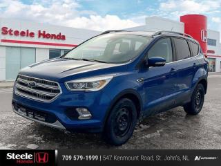 New Price!4WD.Certification Program Details: Free Carfax Report Fresh Oil Change Full Vehicle Inspection Full Tank Of Gas 150+ point inspection includes: Engine Instrumentation Interior components Pre-test drive inspections The test drive Service bay inspection Appearance Final inspection2017 Ford Escape Titanium 4D Sport Utility 4WD EcoBoost 2.0L I4 GTDi DOHC Turbocharged VCT 6-Speed AutomaticWith our Honda inventory, you are sure to find the perfect vehicle. Whether you are looking for a sporty sedan like the Civic or Accord, a crossover like the CR-V, or anything in between, you can be sure to get a great vehicle at Steele Honda. Our staff will always take the time to ensure that you get everything that you need. We give our customers individual attention. The only way we can truly work for you is if we take the time to listen.Our Core Values are aligned with how we conduct business and how we cultivate success. Our People: We provide a healthy, safe environment, that celebrates equity, diversity and inclusion. Our people come first. We support the ongoing development and growth of our employees to build lasting relationships. Integrity: We believe in doing the right thing, with integrity and transparency. We are committed to excellence and delivering the best experience for customers and employees. Innovation: Our continuous innovation will deliver the ultimate personal customer buying experience. We are committed to being industry leaders as a dynamic organization working to bring new, innovative solutions to serve the evolving needs of our customers. Community: Our passion for our business extends into the communities where we live and work. We believe in supporting sustainability and investing in community-focused organizations with a focus on family. Our three pillars of community sponsorship focus are mental health, sick kids, and families in crisis.Reviews:* Owners appreciate a modern and unique cabin layout, peace of mind in bad weather, and pleasing performance from the turbocharged engines, particularly the larger 2.0L unit. Controls are said to be easy to use, and interfaces are easily learned. Plenty of at-hand storage is fitted within reach of all occupants to help keep organized and tidy on the move, and the tall and upright driving position helps add confidence. Good brake feel is also noted, particularly during hard stops. Source: autoTRADER.ca