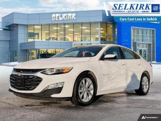 <b>Low Mileage, Heated Seats,  Climate Control,  SiriusXM,  Aluminum Wheels,  Android Auto!</b><br> <br>  Hurry on this one! Marked down from $31490 - you save $1496.   Sophisticated at first glance, Malibu opens up to a thoughtful interior, designed to comfort and impress. This  2023 Chevrolet Malibu is for sale today in Selkirk. <br> <br>This 2023 Chevy Malibu is a great example of successful marriage of form and function. With outstanding fuel efficiency, a spacious and comfortable cabin, this Malibu features a robust body structure that contributes to its nimble handling and excellent ride. An efficient powertrain and a quiet ride make this spacious, well-appointed Chevy Malibu a strong choice in the competitive midsize segment.This low mileage  sedan has just 15,192 kms. Its  summit white in colour  . It has an automatic transmission and is powered by a  160HP 1.5L 4 Cylinder Engine. <br> <br> Our Malibus trim level is LT.  Upgrade to this Malibu LT and youll receive modern technology such as a large 8 inch touchscreen with wireless Android Auto and wireless Apple CarPlay, streaming audio, signature LED daytime running lamps, remote start, Teen Driver technology, Chevrolet MyLink and 4G WiFi capability. You will also get exclusive aluminum wheels, remote keyless entry with push button start, a leather wrapped steering wheel, an 8-way power driver seat, dual-zone climate control, a rear view camera plus much more. This vehicle has been upgraded with the following features: Heated Seats,  Climate Control,  Siriusxm,  Aluminum Wheels,  Android Auto,  Apple Carplay,  Lane Keep Assist. <br> <br>To apply right now for financing use this link : <a href=https://www.selkirkchevrolet.com/pre-qualify-for-financing/ target=_blank>https://www.selkirkchevrolet.com/pre-qualify-for-financing/</a><br><br> <br/><br>Selkirk Chevrolet Buick GMC Ltd carries an impressive selection of new and pre-owned cars, crossovers and SUVs. No matter what vehicle you might have in mind, weve got the perfect fit for you. If youre looking to lease your next vehicle or finance it, we have competitive specials for you. We also have an extensive collection of quality pre-owned and certified vehicles at affordable prices. Winnipeg GMC, Chevrolet and Buick shoppers can visit us in Selkirk for all their automotive needs today! We are located at 1010 MANITOBA AVE SELKIRK, MB R1A 3T7 or via phone at 204-482-1010.<br> Come by and check out our fleet of 80+ used cars and trucks and 200+ new cars and trucks for sale in Selkirk.  o~o