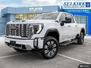 <b>Cooled Seats,  Wireless Charging,  Navigation,  Leather Seats,  Premium Audio!</b><br> <br> <br> <br>  Bold and burly, this GMC 2500HD is built for the toughest jobs without breaking a sweat. <br> <br>This 2024 GMC 2500HD is highly configurable work truck that can haul a colossal amount of weight thanks to its potent drivetrain. This truck also offers amazing interior features that nestle occupants in comfort and luxury, with a great selection of tech features. For heavy-duty activities and even long-haul trips, the 2500HD is all the truck youll ever need.<br> <br> This summit white sought after diesel Crew Cab 4X4 pickup   has a 10 speed automatic transmission and is powered by a  470HP 6.6L 8 Cylinder Engine.<br> <br> Our Sierra 2500HDs trim level is Denali. This top of the line Sierra 2500HD Denali is the ultimate 3/4 ton truck as it comes loaded with luxurious features such as leather cooled seats, power adjustable pedals with memory settings, a heavy-duty suspension, lane departure warning, forward collision alert, exclusive aluminum wheels and exterior styling, signature LED lighting, a large touchscreen with navigation, wireless Apple CarPlay, Android Auto and 4G LTE capability. Additionally, this truck also comes with a leather wrapped steering wheel with audio controls, wireless charging, Bose premium audio, remote engine start, a CornerStep rear bumper and cargo tie downs hooks with LED box lighting and a ProGrade trailering system with hitch guidance and an integrated brake controller. This vehicle has been upgraded with the following features: Cooled Seats,  Wireless Charging,  Navigation,  Leather Seats,  Premium Audio,  Power Pedals,  Apple Carplay. <br><br> <br>To apply right now for financing use this link : <a href=https://www.selkirkchevrolet.com/pre-qualify-for-financing/ target=_blank>https://www.selkirkchevrolet.com/pre-qualify-for-financing/</a><br><br> <br/> Weve discounted this vehicle $4628. Total  cash rebate of $900 is reflected in the price.   Incentives expire 2024-05-31.  See dealer for details. <br> <br>Selkirk Chevrolet Buick GMC Ltd carries an impressive selection of new and pre-owned cars, crossovers and SUVs. No matter what vehicle you might have in mind, weve got the perfect fit for you. If youre looking to lease your next vehicle or finance it, we have competitive specials for you. We also have an extensive collection of quality pre-owned and certified vehicles at affordable prices. Winnipeg GMC, Chevrolet and Buick shoppers can visit us in Selkirk for all their automotive needs today! We are located at 1010 MANITOBA AVE SELKIRK, MB R1A 3T7 or via phone at 204-482-1010.<br> Come by and check out our fleet of 80+ used cars and trucks and 180+ new cars and trucks for sale in Selkirk.  o~o
