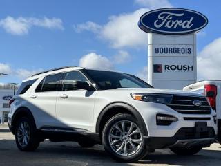 <b>Voice-Activated Touchscreen Navigation System, Activex Seats, Sunroof, Ford Co-Pilot360 Assist+, Remote Engine Start!</b><br> <br> <br> <br>  Hello. <br> <br><br> <br> This star white metallic tri-coat SUV  has a 10 speed automatic transmission and is powered by a  300HP 2.3L 4 Cylinder Engine.<br> <br> Our Explorers trim level is XLT. This Explorer XLT is ready for family duty, with a power-operated liftgate for cargo access, a roomy cabin that offers heated front seats with power adjustment and lumbar support, 2nd row heated captains chairs, and 3rd row seating. Connectivity is handled by an immersive 8-inch infotainment screen powered by SYNC 3, and features Apple CarPlay and Android Auto compatibility, 4G LTE mobile hotspot internet access, and SiriusXM satellite radio with a 6-speaker audio setup. Safety is assured thanks to blind spot monitoring, lane keep assist, lane departure warning, automatic emergency braking, forward collision alert, and rear parking sensors. Additional features include dual-zone climate control, proximity keyless entry with smart device remote start, LED headlights with automatic high beams, and even more. This vehicle has been upgraded with the following features: Voice-activated Touchscreen Navigation System, Activex Seats, Sunroof, Ford Co-pilot360 Assist+, Remote Engine Start, Trailer Tow Package, 4g Wifi. <br><br> View the original window sticker for this vehicle with this url <b><a href=http://www.windowsticker.forddirect.com/windowsticker.pdf?vin=1FMSK8DH0RGA09489 target=_blank>http://www.windowsticker.forddirect.com/windowsticker.pdf?vin=1FMSK8DH0RGA09489</a></b>.<br> <br>To apply right now for financing use this link : <a href=https://www.bourgeoismotors.com/credit-application/ target=_blank>https://www.bourgeoismotors.com/credit-application/</a><br><br> <br/> Incentives expire 2024-04-30.  See dealer for details. <br> <br>Discount on vehicle represents the Cash Purchase discount applicable and is inclusive of all non-stackable and stackable cash purchase discounts from Ford of Canada and Bourgeois Motors Ford and is offered in lieu of sub-vented lease or finance rates. To get details on current discounts applicable to this and other vehicles in our inventory for Lease and Finance customer, see a member of our team. </br></br>Discover a pressure-free buying experience at Bourgeois Motors Ford in Midland, Ontario, where integrity and family values drive our 78-year legacy. As a trusted, family-owned and operated dealership, we prioritize your comfort and satisfaction above all else. Our no pressure showroom is lead by a team who is passionate about understanding your needs and preferences. Located on the shores of Georgian Bay, our dealership offers more than just vehiclesits an experience rooted in community, trust and transparency. Trust us to provide personalized service, a diverse range of quality new Ford vehicles, and a seamless journey to finding your perfect car. Join our family at Bourgeois Motors Ford and let us redefine the way you shop for your next vehicle.<br> Come by and check out our fleet of 90+ used cars and trucks and 140+ new cars and trucks for sale in Midland.  o~o