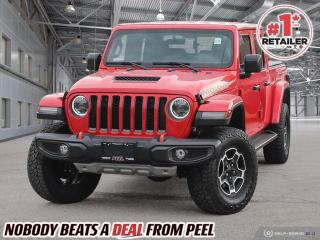 2023 Jeep Gladiator Mojave | 3.6L Pentastar V6 | Heated Leather Seats | LED Lighting Group | Heated Steering Wheel | Remote Start | Trailer Tow Package | Body Colour Hard Top | Body Colour Fender Flares | Mopar Spray in Bed Liner | Front & Rear FOX Performance Internal Bypass Shocks | E-Locker Rear Axle | Dana M210 Front M220 Rear Axle | Uconnect 4C NAV 8.4" Touchscreen | Apple CarPlay | Android Auto

One Owner Clean Carfax

______________________________________________________

We have a fantastic selection of freshly traded vehicles ready for anyone looking to SAVE BIG $$$!!! Over 7 acres and 1000 New & Used vehicles in inventory!

WE TAKE ALL TRADES & CREDIT. WE SHIP ANYWHERE IN CANADA! OUR TEAM IS READY TO SERVE YOU 7 DAYS! COME SEE WHY NOBODY BEATS A DEAL FROM PEEL! Your Source for ALL make and models used cars and trucks
______________________________________________________

*FREE CarFax (click the link above to check it out at no cost to you!)*

*FULLY CERTIFIED! (Have you seen some of these other dealers stating in their advertisements that certification is an additional fee? NOT HERE! Our certification is already included in our low sale prices to save you more!)

______________________________________________________

Have you followed us on YouTube, Instagram and TikTok yet? We have Monthly giveaways to Subscribers!

Serving, Toronto, Mississauga, Oakville, Hamilton, Niagara, Kingston, Oshawa, Ajax, Markham, Brampton, Barrie, Vaughan, Parry Sound, Sudbury, Sault Ste. Marie and Northern Ontario! We have nearly 1000 new and used vehicles available to choose from.

Peel Chrysler in Mississauga, Ontario serves and delivers to buyers from all corners of Ontario and Canada including Toronto, Oakville, North York, Richmond Hill, Ajax, Hamilton, Niagara Falls, Brampton, Thornhill, Scarborough, Vaughan, London, Windsor, Cambridge, Kitchener, Waterloo, Brantford, Sarnia, Pickering, Huntsville, Milton, Woodbridge, Maple, Aurora, Newmarket, Orangeville, Georgetown, Stouffville, Markham, North Bay, Sudbury, Barrie, Sault Ste. Marie, Parry Sound, Bracebridge, Gravenhurst, Oshawa, Ajax, Kingston, Innisfil and surrounding areas. On our website www.peelchrysler.com, you will find a vast selection of new vehicles including the new and used Ram 1500, 2500 and 3500. Chrysler Grand Caravan, Chrysler Pacifica, Jeep Cherokee, Wrangler and more. All vehicles are priced to sell. We deliver throughout Canada. website or call us 1-866-652-6197. 

All advertised prices are for cash sale only. Optional Finance and Lease terms are available. A Loan Processing Fee of $499 may apply to facilitate selected Finance or Lease options. If opting to trade an encumbered vehicle towards a purchase and require Peel Chrysler to facilitate a lien payout on your behalf, a Lien Payout Fee of $299 may apply. Contact us for details. Peel Chrysler Pre-Owned Vehicles come standard with only one key.