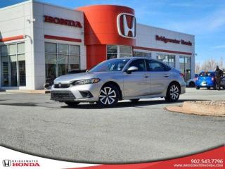 Awards:* ALG Canada Residual Value Awards Recent Arrival! Odometer is 38909 kilometers below market average! Nh830m 2022 Honda Civic LX FWD CVT 2.0L I4 DOHC 16V i-VTEC Bridgewater Honda, Located in Bridgewater Nova Scotia.Civic LX, 4D Sedan, Black Cloth, 16 Steel Wheels w/Full Covers, 4-Wheel Disc Brakes, ABS brakes, Air Conditioning, Apple CarPlay/Android Auto, Auto High-beam Headlights, Automatic temperature control, Backup Camera, Brake assist, Bumpers: body-colour, Delay-off headlights, Driver door bin, Driver vanity mirror, Dual front impact airbags, Dual front side impact airbags, Electronic Stability Control, Fabric Seating Surfaces, Forward collision: Collision Mitigation Braking System (CMBS) + FCW mitigation, Four wheel independent suspension, Front anti-roll bar, Front reading lights, Fully automatic headlights, Heated door mirrors, Heated Front Bucket Seats, Heated front seats, Illuminated entry, Low tire pressure warning, Occupant sensing airbag, Outside temperature display, Overhead airbag, Panic alarm, Passenger door bin, Passenger vanity mirror, Power door mirrors, Power steering, Power windows, Radio: AM/FM Audio System, Rear anti-roll bar, Rear side impact airbag, Rear window defroster, Remote keyless entry, Security system, Speed control, Speed-sensing steering, Split folding rear seat, Steering wheel mounted audio controls, Tachometer, Telescoping steering wheel, Tilt steering wheel, Traction control, Trip computer, Variably intermittent wipers.