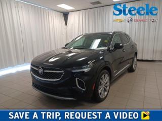 A favorite among drivers and critics alike, our 2023 Buick Envision Avenir AWD brings you bold benefits for better adventures in Ebony Twilight Metallic! Motivated by a TurboCharged 2.0 Litre ECOTEC 4 Cylinder that serves up 228hp matched to a 9 Speed Automatic transmission for quick and quiet acceleration. Continuous damping control helps you move with tremendous confidence, and our All Wheel Drive SUV also scores approximately 8.1L/100km on the highway. Our Envisions detailed design cues draw attention with enhanced LED lighting, 20-inch alloy wheels, a panoramic sunroof, heated power-folding mirrors, silver roof rails, and a hands-free liftgate. You wont miss a beat in our Avenir cabin, which is refined and ready for your next drive with first-class amenities like heated/ventilated leather front and heated rear seats, a heated leather steering wheel, dual-zone automatic climate control, pushbutton ignition, keyless access, and a high-tech mobile command center. Highlights include a 10.2-inch touchscreen, wireless Android Auto®/Apple CarPlay®, full-color navigation, WiFi compatibility, voice control, Bluetooth®, wireless charging, and a Bose sound system. Buick takes an intelligent approach to your safety with a head-up display, HD Surround Vision, a digital rearview mirror, enhanced automatic braking, lane-keeping assistance, blind-spot monitoring, and more. All that and stylish strength come together in our Envision Avenir! Save this Page and Call for Availability. We Know You Will Enjoy Your Test Drive Towards Ownership! Metros Premier Credit Specialist Team Good/Bad/New Credit? Divorce? Self-Employed?