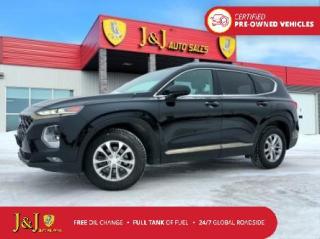 Twilight Black 2019 Hyundai Santa Fe SE 2.4 AWD 8-Speed Automatic with SHIFTRONIC 2.4L I4 DGI DOHC 16V LEV3-ULEV70 185hp Welcome to our dealership, where we cater to every car shoppers needs with our diverse range of vehicles. Whether youre seeking peace of mind with our meticulously inspected and Certified Pre-Owned vehicles, looking for great value with our carefully selected Value Line options, or are a hands-on enthusiast ready to tackle a project with our As-Is mechanic specials, weve got something for everyone. At our dealership, quality, affordability, and variety come together to ensure that every customer drives away satisfied. Experience the difference and find your perfect match with us today.<br><br>AWD, Black Cloth.