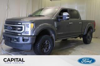 Used 2022 Ford F-350 Super Duty SRW Platinum SuperCrew **One Owner, Local Trade, Leather, Navigation, Aftermarket Rims** for sale in Regina, SK