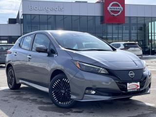 <b>Navigation,  Electric Vehicle,  Apple CarPlay,  Android Auto,  Lane Keep Assist!</b><br> <br> <br> <br>  Embrace excitement in the awe-inspiring 2024 Leaf. <br> <br>Bold lines and distinctive touches throughout the cabin of this 2024 Nissan Leaf prove that electric driving was always meant to be exciting. A simply amazing experience like no other, this 2024 Nissan Leaf lets you enjoy pure driving joy, and at the flip of a switch will give you the freedom to enjoy a scenic ride with confident active safety features. Never sacrifice comfort, convenience, or fun again with this 2024 Nissan Leaf.<br> <br> This gun metallic hatchback  has an automatic transmission and is powered by a  160kW AC Synchronous EM57 engine.<br> <br> Our LEAFs trim level is SV PLUS. This fully electric Leaf SV Plus makes every trip better with enhanced connectivity features like NissanConnect EV with touchscreen and navigation, Apple CarPlay, and Android Auto. This roomy family hatch helps you drive with confidence thanks to a bigger battery and a safety suite featuring collision mitigation, blind spot warning, lane keep assist, distance pacing with stop and go, and a 360-degree camera. Other great features include heated seats, a heated leather steering wheel, a proximity key, push button start, automatic air conditioning, alloy wheels, automatic LED lighting, and fog lamps. This vehicle has been upgraded with the following features: Navigation,  Electric Vehicle,  Apple Carplay,  Android Auto,  Lane Keep Assist,  Heated Seats,  Blind Spot Detection. <br><br> <br>To apply right now for financing use this link : <a href=https://www.bourgeoisnissan.com/finance/ target=_blank>https://www.bourgeoisnissan.com/finance/</a><br><br> <br/><br>Discount on vehicle represents the Cash Purchase discount applicable and is inclusive of all non-stackable and stackable cash purchase discounts from Nissan Canada and Bourgeois Midland Nissan and is offered in lieu of sub-vented lease or finance rates. To get details on current discounts applicable to this and other vehicles in our inventory for Lease and Finance customer, see a member of our team. </br></br>Since Bourgeois Midland Nissan opened its doors, we have been consistently striving to provide the BEST quality new and used vehicles to the Midland area. We have a passion for serving our community, and providing the best automotive services around.Customer service is our number one priority, and this commitment to quality extends to every department. That means that your experience with Bourgeois Midland Nissan will exceed your expectations  whether youre meeting with our sales team to buy a new car or truck, or youre bringing your vehicle in for a repair or checkup.Building lasting relationships is what were all about. We want every customer to feel confident with his or her purchase, and to have a stress-free experience. Our friendly team will happily give you a test drive of any of our vehicles, or answer any questions you have with NO sales pressure.We look forward to welcoming you to our dealership located at 760 Prospect Blvd in Midland, and helping you meet all of your auto needs!<br> Come by and check out our fleet of 30+ used cars and trucks and 100+ new cars and trucks for sale in Midland.  o~o