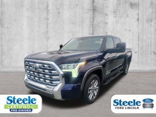 Blue2023 Toyota Tundra Platinum4WD 10-Speed Automatic 3.5L V6VALUE MARKET PRICING!!, 4WD, Kodiak Brown Metallic Leather.ALL CREDIT APPLICATIONS ACCEPTED! ESTABLISH OR REBUILD YOUR CREDIT HERE. APPLY AT https://steeleadvantagefinancing.com/6198 We know that you have high expectations in your car search in Halifax. So if youre in the market for a pre-owned vehicle that undergoes our exclusive inspection protocol, stop by Steele Ford Lincoln. Were confident we have the right vehicle for you. Here at Steele Ford Lincoln, we enjoy the challenge of meeting and exceeding customer expectations in all things automotive.