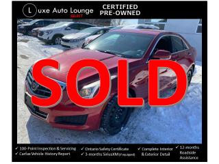 Used 2013 Cadillac ATS LUXURY AWD, RED INTERIOR, NAV, BOSE AUDIO! for sale in Orleans, ON