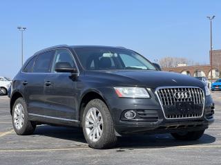 Black 2016 Audi Q5 2.0T Progressiv quattro quattro 4D Sport Utility 2.0L 4-Cylinder TFSI 8-Speed Automatic with Tiptronic quattro Black w/Leather Seating Surfaces, 10 Speakers, 2.84 Axle Ratio, 4-Wheel Disc Brakes, ABS brakes, Air Conditioning, Alloy wheels, AM/FM radio: SIRIUS, Auto-dimming door mirrors, Auto-dimming Rear-View mirror, Automatic temperature control, Brake assist, Bumpers: body-colour, CD player, Compass, Cruise Control, Delay-off headlights, Driver door bin, Driver vanity mirror, Dual front impact airbags, Dual front side impact airbags, Electronic Stability Control, Four wheel independent suspension, Front anti-roll bar, Front Bucket Seats, Front dual zone A/C, Front fog lights, Front reading lights, Headlight cleaning, Heated door mirrors, Heated Front Bucket Seats, Heated front seats, High intensity discharge headlights: Bi-xenon, Illuminated entry, Leather Seating Surfaces, Leather Shift Knob, Leather steering wheel, Low tire pressure warning, Navigation System, Occupant sensing airbag, Outside temperature display, Overhead airbag, Overhead console, Panic alarm, Panoramic Glass Roof, Passenger door bin, Passenger vanity mirror, Power door mirrors, Power driver seat, Power Liftgate, Power passenger seat, Power steering, Power windows, Radio data system, Radio: Audi Concert w/SIRIUS Satellite, Rain sensing wipers, Rear air conditioning, Rear anti-roll bar, Rear fog lights, Rear Parking Sensors, Rear reading lights, Rear window defroster, Rear window wiper, Remote keyless entry, Roof rack: rails only, Security system, Speed-sensing steering, Speed-Sensitive Wipers, Split folding rear seat, Spoiler, Steering wheel mounted audio controls, Tachometer, Telescoping steering wheel, Tilt steering wheel, Traction control, Trip computer, Turn signal indicator mirrors, Variably intermittent wipers.